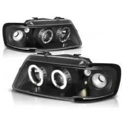 Angel Eyes Scheinwerfer passend für Audi A3 (8L) 96-00 schwarz