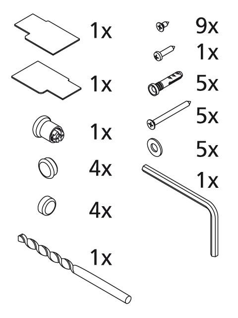 Kermi ZBIN019 Kleinteilset Stabilisierung, weiss, 2505556 2505556