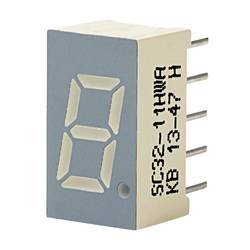 Kingbright 7-Segment-Anzeige Rot 2 V SC32-11HWA
