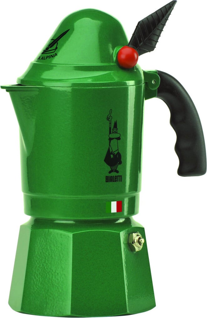 Bialetti Moka Break Alpina koffiezetter voor gemalen koffie, groen