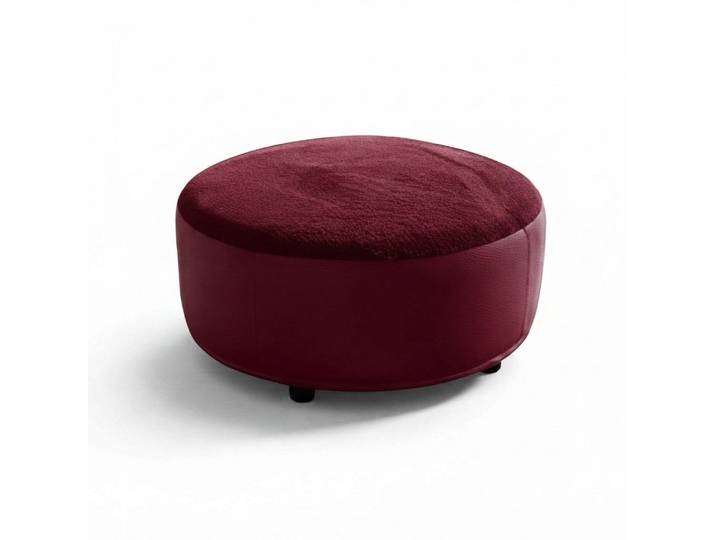 JVmoebel Polsterhocker Runder Pouf Hocker mit weicher Polsterung für Wohnzimmer und Büro (Ottomane), Made in Europa