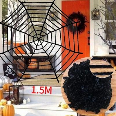 Inspire Essentials Giant Black Spider Halloween Decoration 1