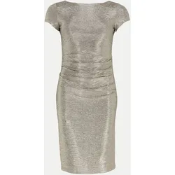 Cocktailkleid aus foliertem Jersey Silber 38