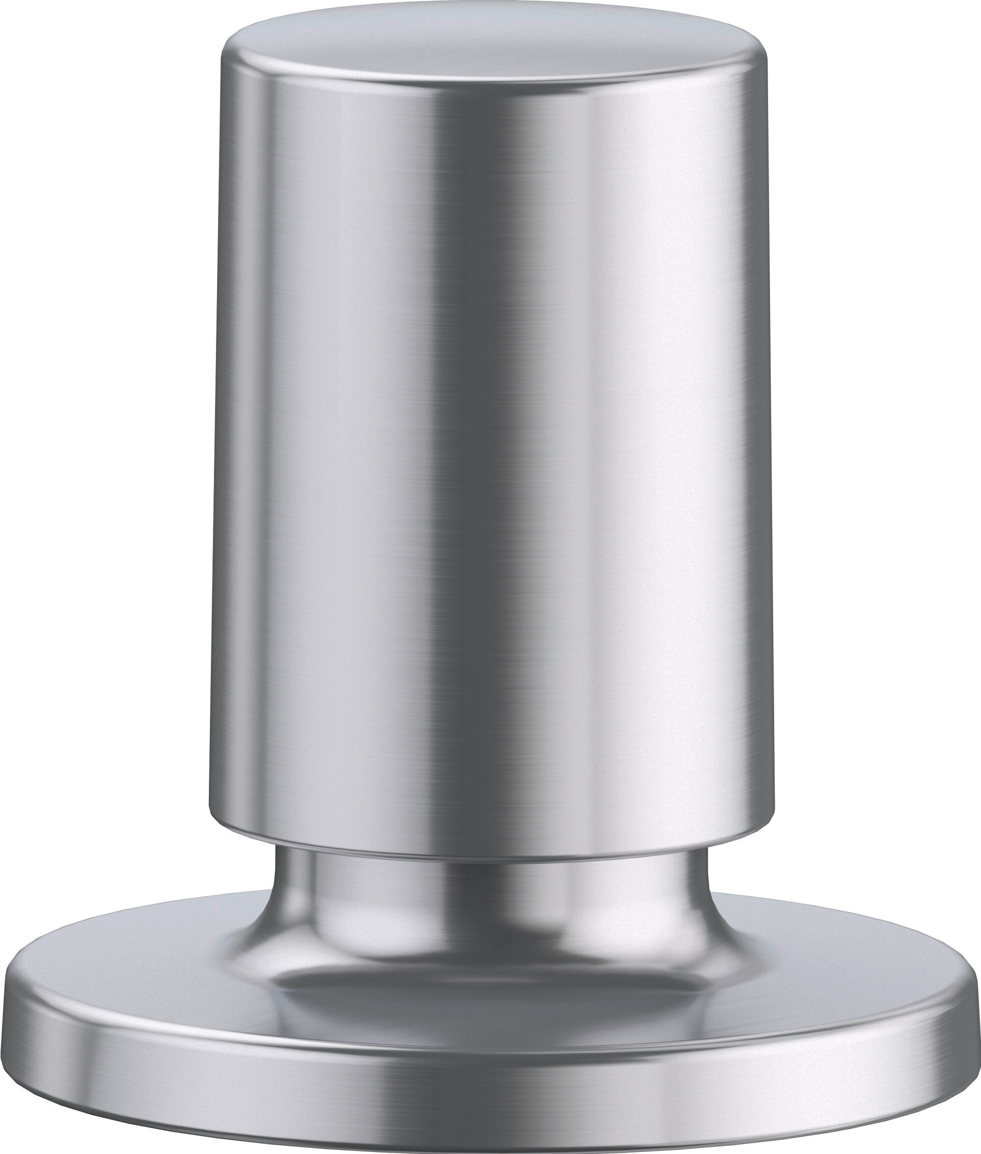 Blanco bouton poussoir 222115 rond, Inox satiné Inox