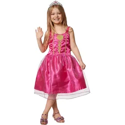 tectake® Mädchenkostüm Prinzessin pinke Rose