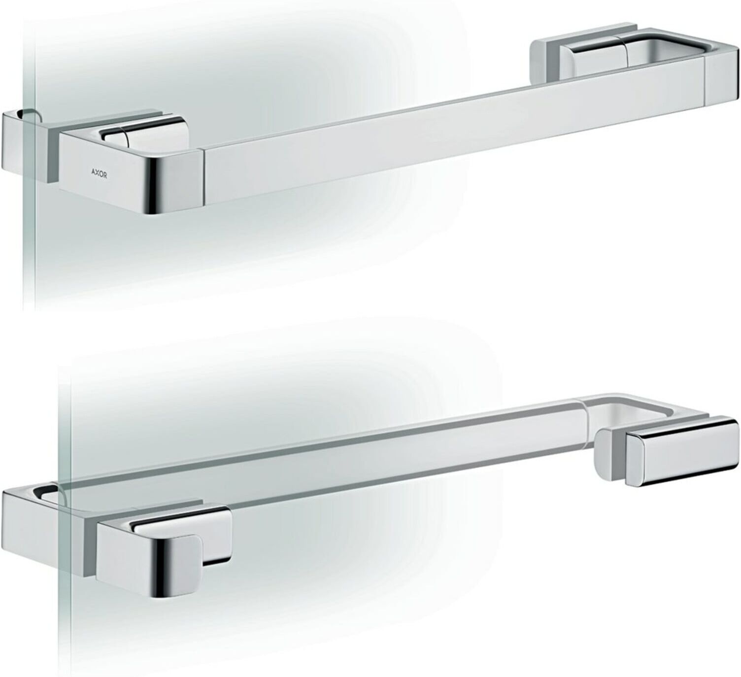 Hansgrohe Duschtürgriff Axor universal 444mm, Edelstahl-Optik (42837800)