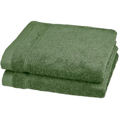 Handtücher ROSS "Rubin", grün (tannengrün), B:50cm L:100cm, Frottier, Baumwolle, Handtücher, 100% Baumwolle