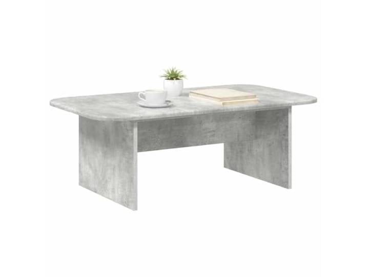 KTHLBRH Rechteckiger Kaffeetisch, Grau, Beton, 93 x 53 x 33 cm Ingenieuriertes Holz, Aufbewahrungsfach, modernes Design, für Wohnzimmer