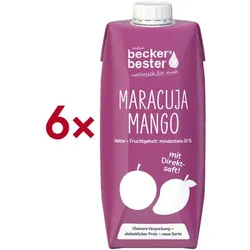 beckers bester Fruchtsaftgetränk »Maracuja-Mango-Nektar« 6 Stück je 0,75 L