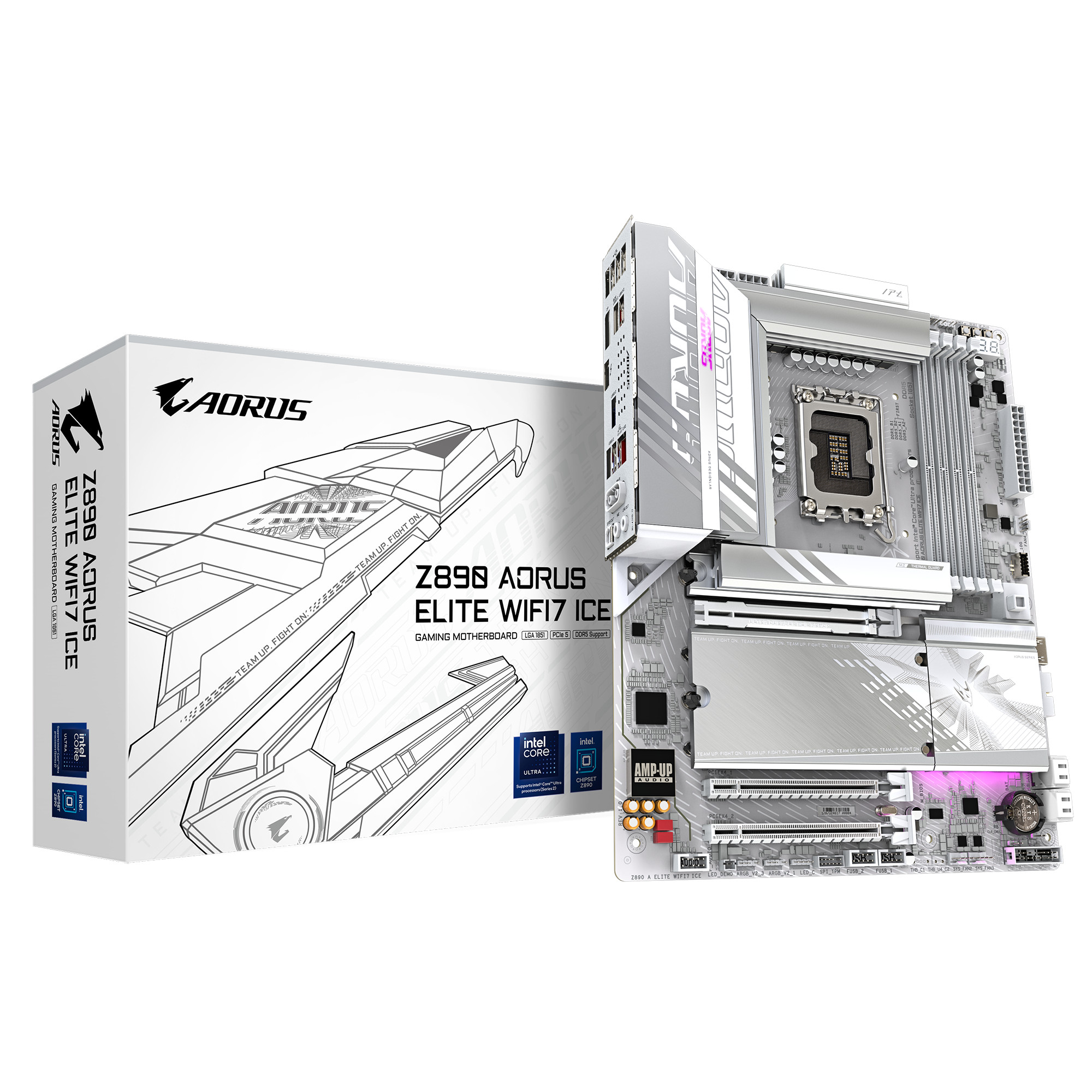 GIGABYTE Z890 A ELITE WF7 ICE ATX Mainboard - Sockel 1851