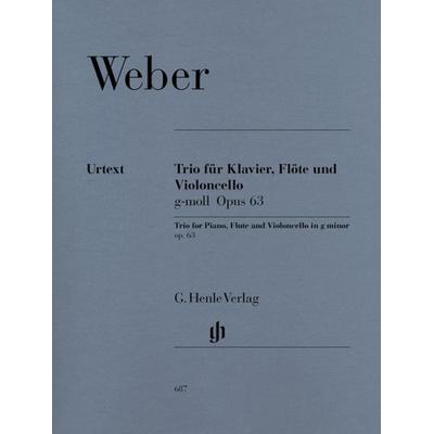 Carl Maria von Weber - Trio g-moll op. 63 für Klavier, Flöte und Violoncello -