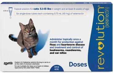 Revolution For Cats 5 -15lbs (Blue) 6 Doses