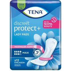 TENA Lady Discreet Maxi Inkontinenzeinlagen, 12 Stück 12X12 St