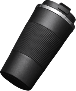Inspire Picks 304 Stainless Steel Vacuum Insulated Water Bottle 500ml Anti Slip Thermal Coffee Mug For Office And Travel black 380ml