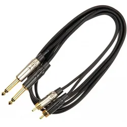 Quik Lok Quiklok Mikrofonkabel Just 2RCA2J (3 m, Cinch Kabel), Audiokabel