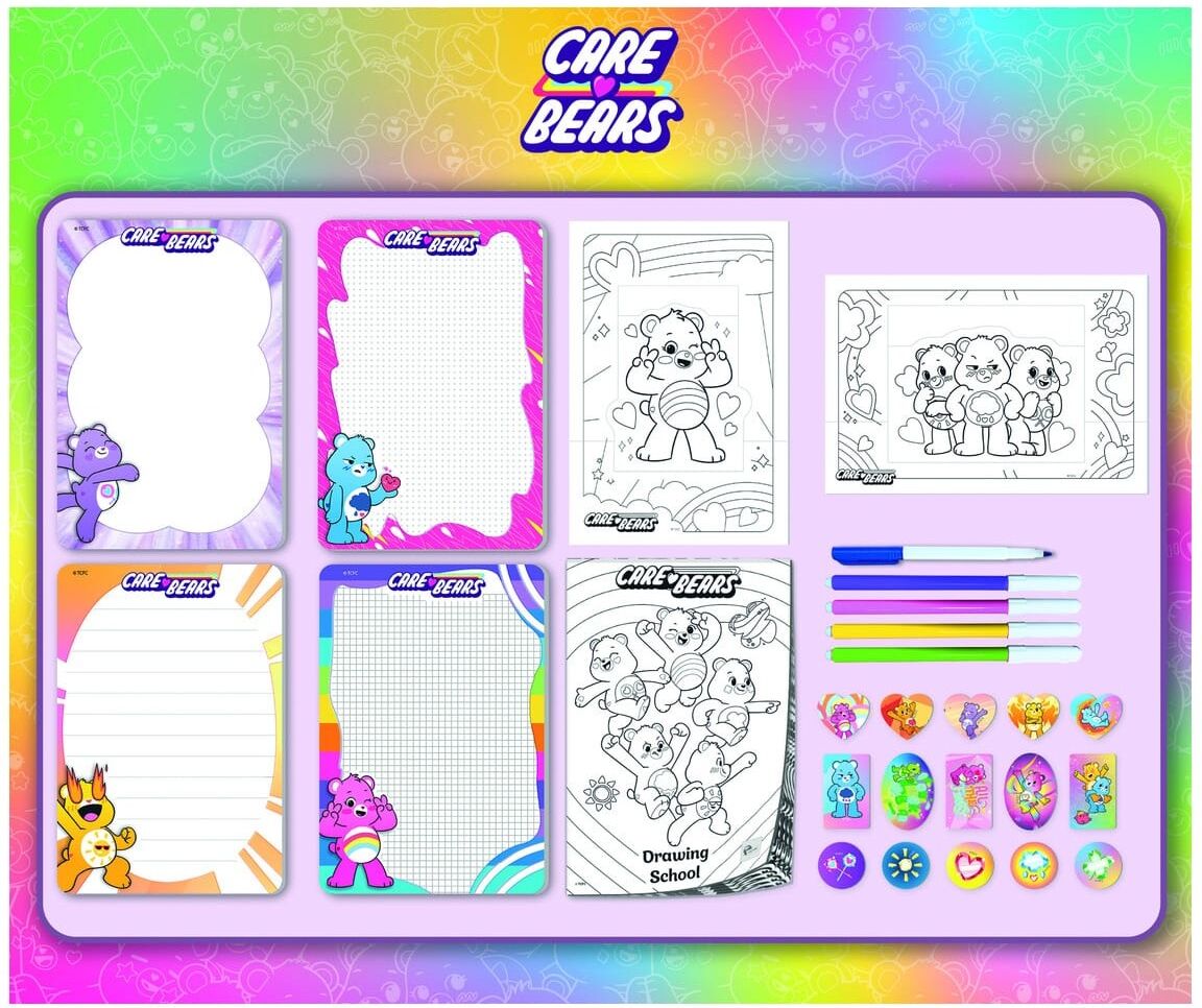 Care Bears Colouring And Drawing Backpack - On The Go Art Kit For Kids Everywhere by Lisciani, Compact