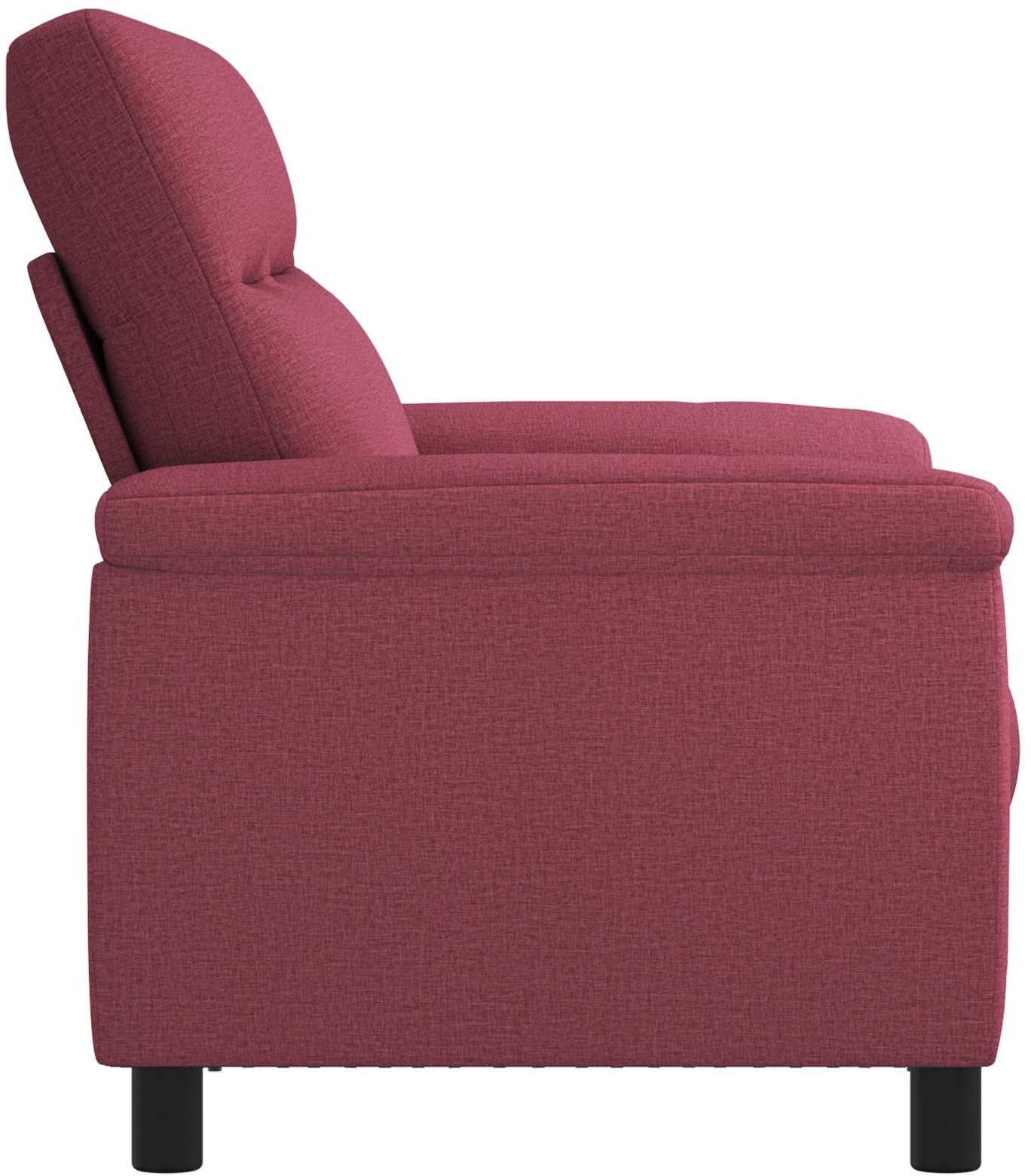 vidaXL Canapé Bordeaux 178 x 90 x 95 cm Tissu