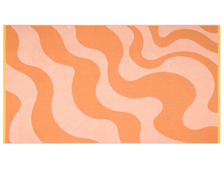Strandtuch Playa Retro Waves, Hellorange 100 x 180 cm Sander AG