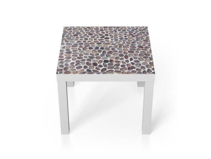 DEQORI Couchtisch 'Harmonie in Steinmosaik', Glas Beistelltisch Glastisch modern