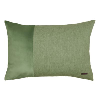 Dekokissen ESPRIT "Harp", grün (grün, unifarben), B:58cm L:38cm, Obermaterial: 100% Polyester, Dekokissen_Sitzkissen_Kissenhüllen, aus Microvelour
