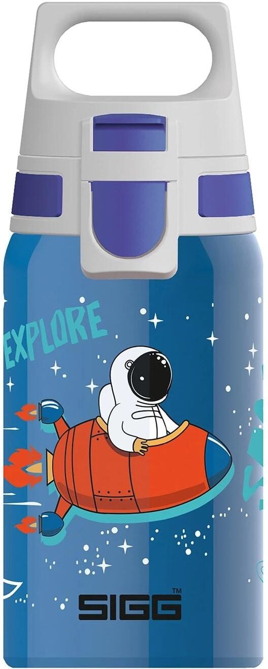 Trinkflasche SIGG "Shield One 500 ml", Kinder, Gr. 500ml, blau, Edelstahl, Trinkflaschen Trinkflasche blau 500ml