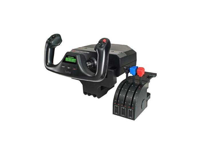 Logitech G G Saitek Pro Flight Yoke System Simulations für Flug Simulatoren PC-Controller (Realistisches Steuerhorn, Schubregler, programmierbare Tasten)