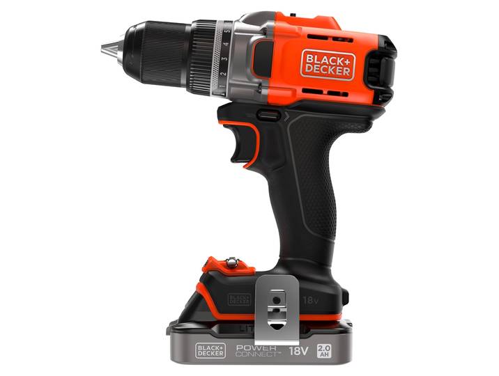 BLACK+DECKER Perceuse Visseuse Éco-Responsable 18V 2 Batteries 2Ah – En Mallette - BCD382D2XK-QW