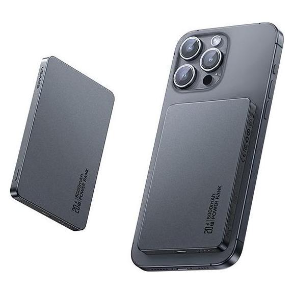 Usams Powerbank indukcyjny 5000mAh 20W PD Fast Charge tarnish CY Series 5KCD23101 (US-CD231) (5000 mAh, 20 W) (USA001541)