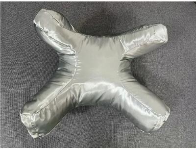 Uplifted Finds Anti Wrinkle Aging Pillow Beauty Sleep Back Sleep Support With Free Pillow Case silver