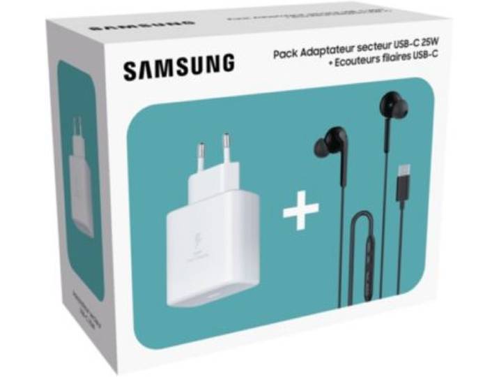 Samsung - Chargeur Kit Piéton Blanc + Chargeur 25w Usb C