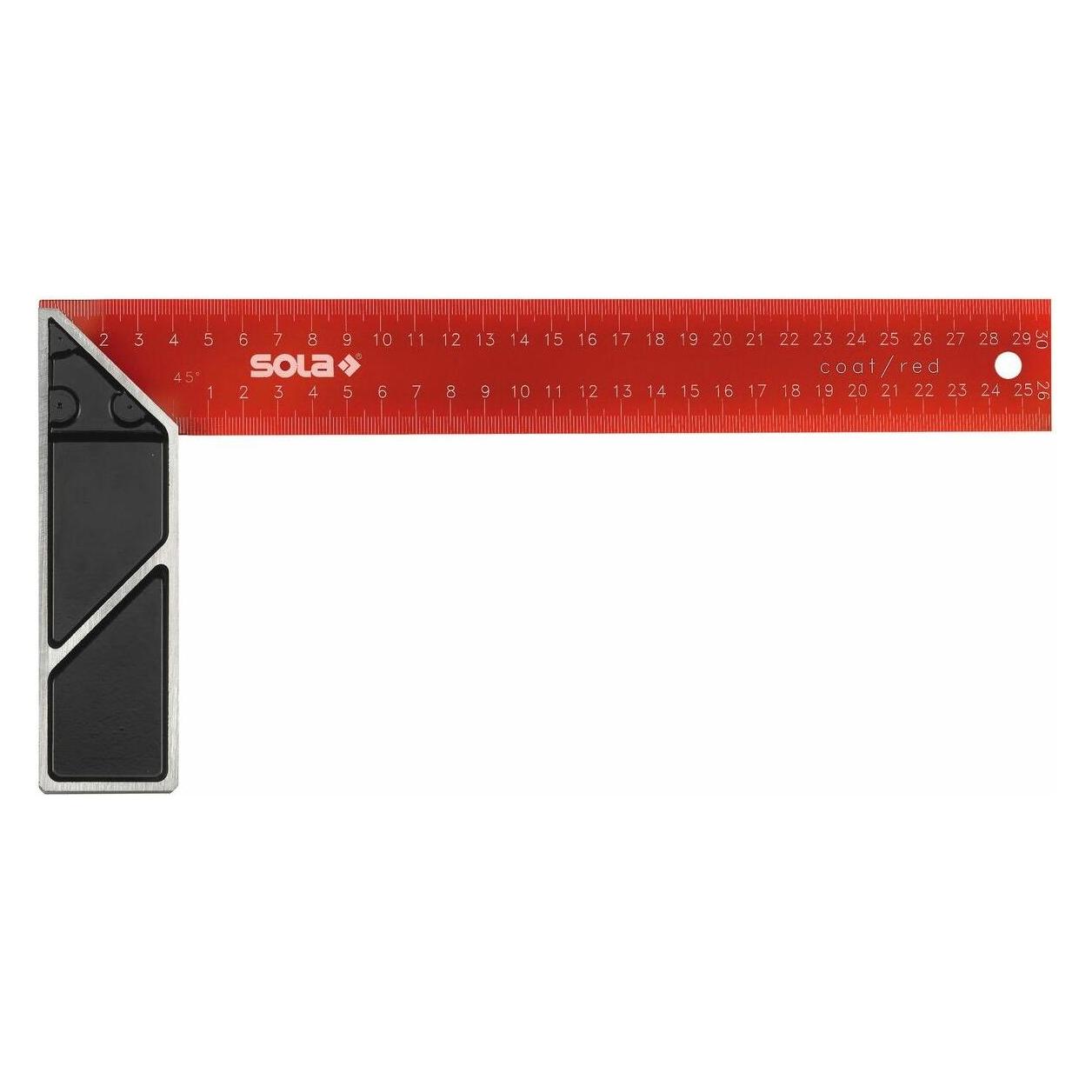 Sola SRC 300-Escuadra Carpintero 300x145mm, Rot Beschichtet Schwarz (56014201)