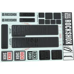 RockShox Dekor Set schwarz stealth
