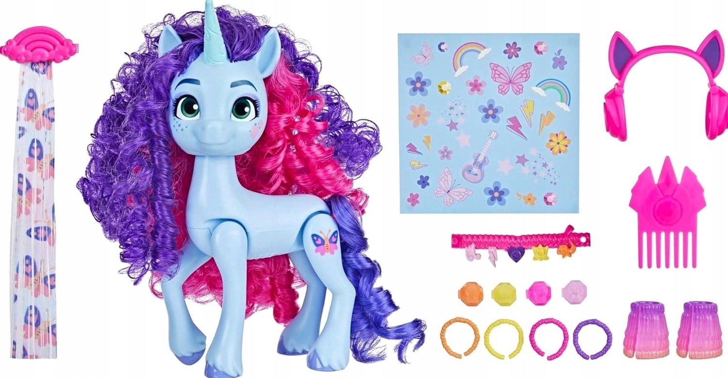 Unicorn Pony Figuur met Accessoires - 14 cm