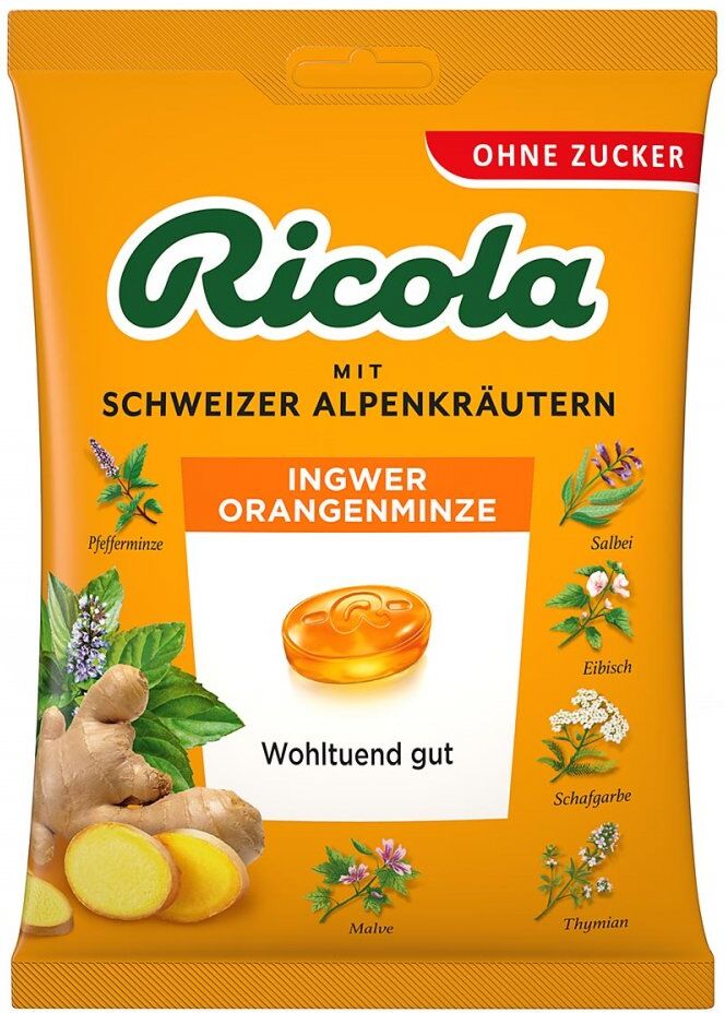 Ricola O.z.beutel Ingwer Orangenminze Bonbons