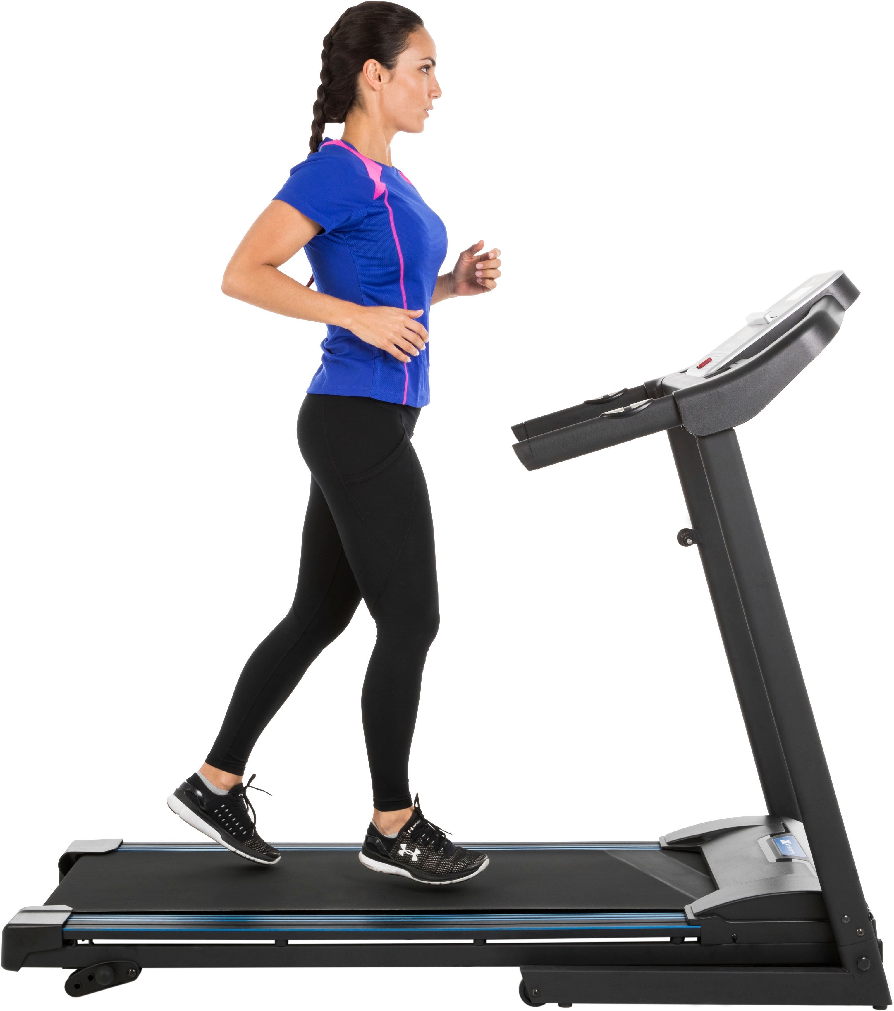 Laufband XTERRA FITNESS "XTERRA Fitness Laufband TR150", schwarz, LaufbänderB:74cm H:129,5cm L:160cm, Laufband, B:74cm H:129,5cm L:160cm