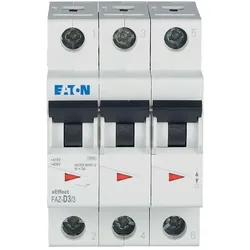 Eaton 278886 Leitungsschutzschalter, 3 A, 3p, Charakteristik: D FAZ-D3/3