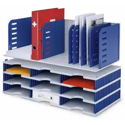 Sortiermodule, 8 Trennwände + 9 Fächer, blau
