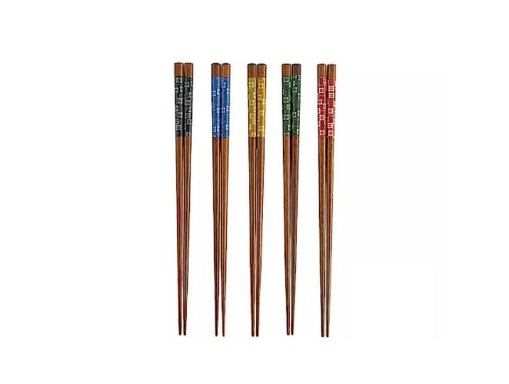 YHEIANJ Essstäbchen Essstäbchen aus Holz Japanische Essstäbchen Hochwertige Essstäbchen für den Haushalt Bambus-Essstäbchen im japanischen Stil，D 23cm