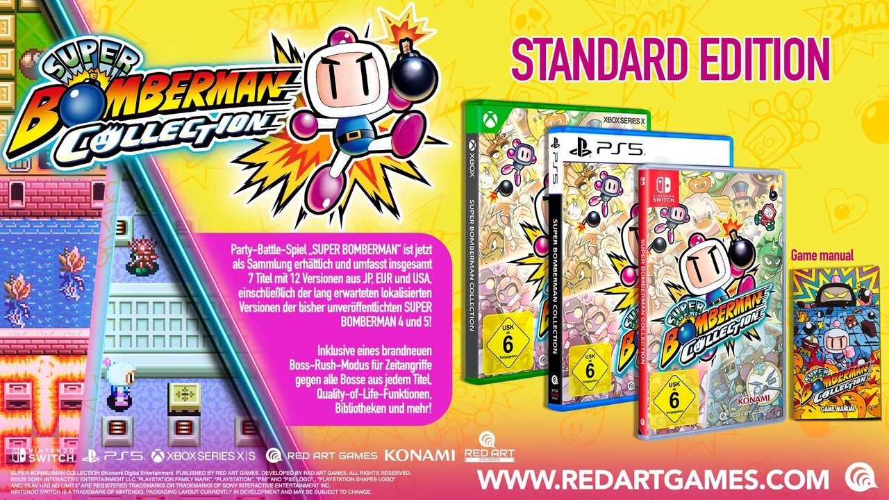 Konami Spielesoftware "Super Bomberman Collection", bunt (weiß, neutral), Xbox Series X, Spielesoftware, Spielesoftware