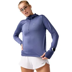 Brooks Damen Notch Thermal Hoodie 3.0 blau
