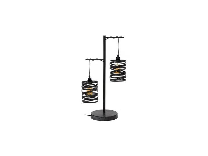 Kawola Tischlampe Almas Schwarz Metall, E27, 37x70x23 cm, Lampen & Leuchten, Innenbeleuchtung, Tischlampen