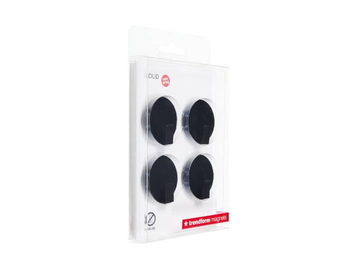 Trendform Magnethaken Solid 4er Set schw