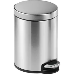 DURABLE 340023 - Treteimer Edelstahl rund 5 Liter