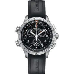 Hamilton Khaki Aviation X-WIND GMT Chrono Quartz H77912335 - schwarz - 46mm