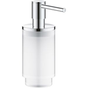 GROHE Seifenspender Selection, 41028000, zur Wandmontage, satiniertes Glas, 120ml