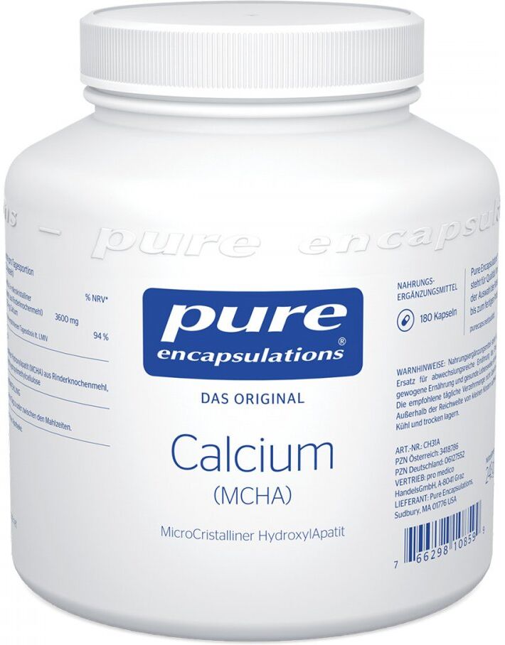 Pure Encapsulations Calcium MCHA 180stk