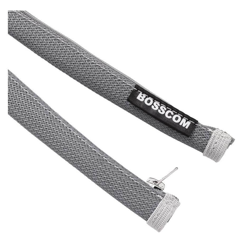 Bosscom Cable Sock With Zip - 20mm - 2m - Grey (200 cm) (03975021)