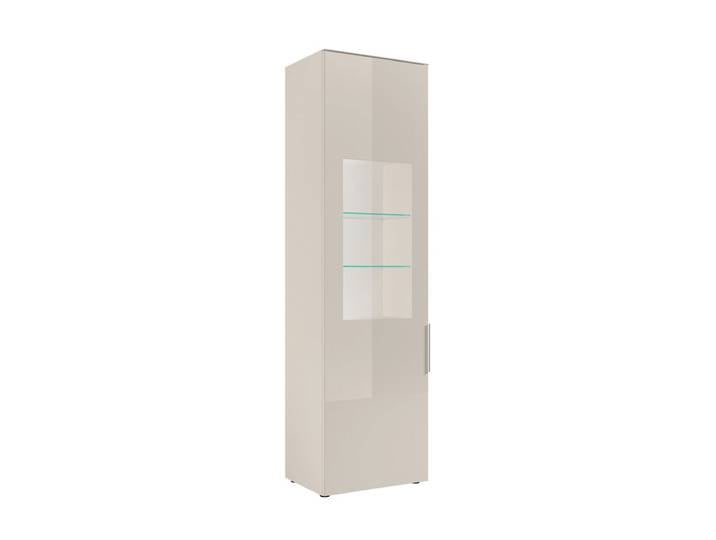 Sammlervitrine Kunststoff 196 x 55 x 40 cm Kaschmir
