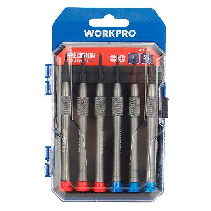 Workpro Precision aluminum screwdrivers, 6-piece set (Schlitz) (64679656)