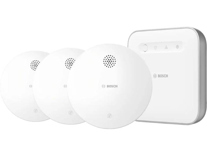 Bosch Draadloze Rookmelder 3-Pack + Bosch Smart Home Controller